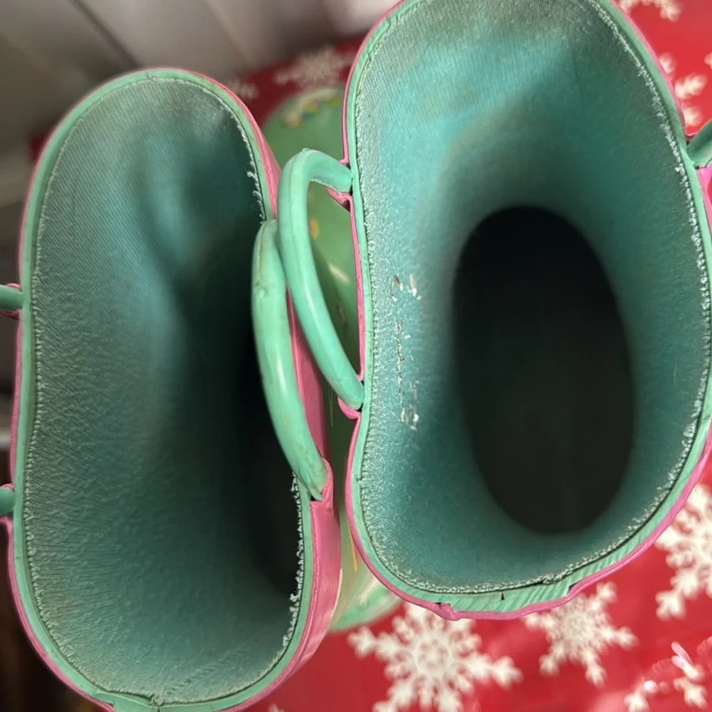 Blue Mountain Girls Unicorn Print Rain Boots Size 1